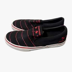 Vans In-N-Out Burger Drink Cup Shoe Mens 8 Women 9.5 Black Red Palm Tree Slip On